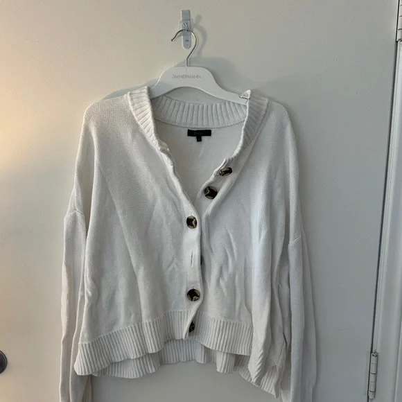 Quince 100% Organic Cotton Cropped Cardigan size XL - Picture 2 of 5